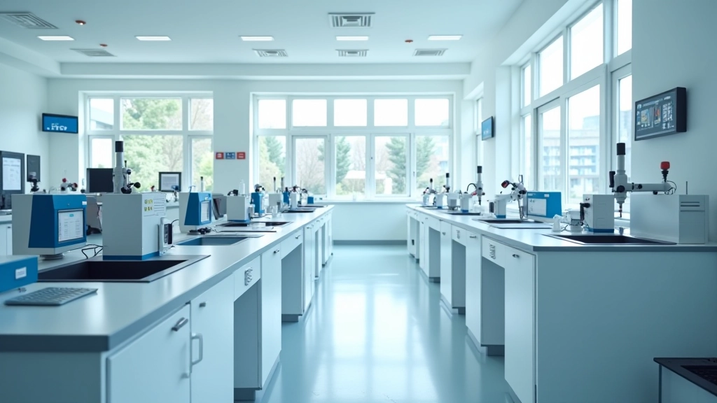 Školska laboratorija sa skupom modernih alata i opreme za eksperimente